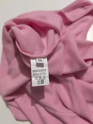 Camiseta sin mangas rosa