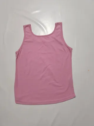 Camiseta sin mangas rosa