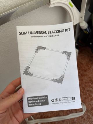 Kit apilamiento lavadora y secadora universal