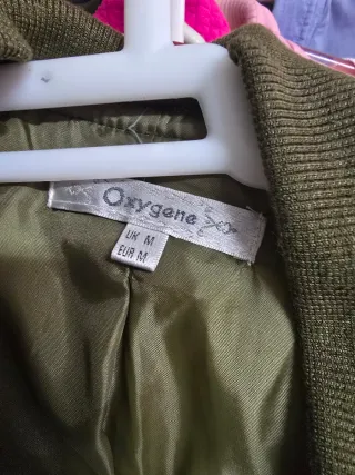 Abrigo acolchado largo Oxigene verde