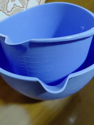 Juego de 3 Tazas Medidoras Azules