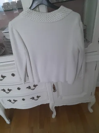 Chaqueta Algodón Purificación García Blanca