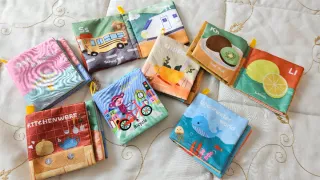 Lote 7 libros tela sensoriales Bebés