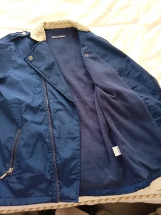 Abrigo niño Little Style azul sin estrenar