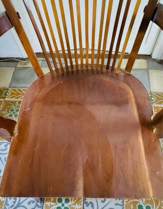 Silla vintage de madera