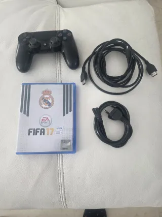 Consola PS4 500GB + Mando + Cables + FIFA 17