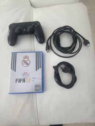 Consola PS4 500GB + Mando + Cables + FIFA 17
