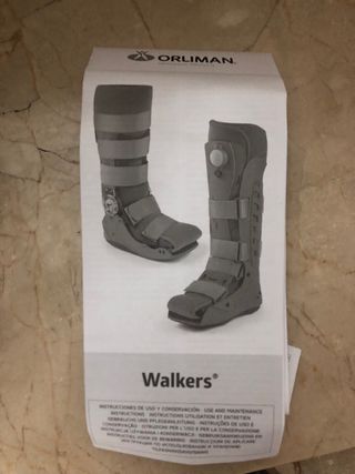 Bota Walker Ortopédica Negra