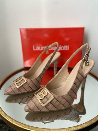Scarpe Laura Biagiotti slingback tacco 37