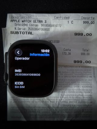 Apple Watch Ultra 3 GPS+5G Correa Milanese