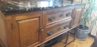 Aparador Roble Macizo Antiguo