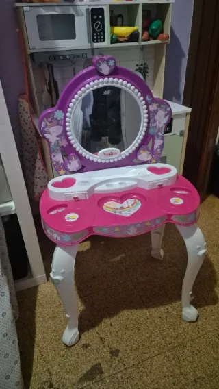 Tocador infantil unicornio rosa