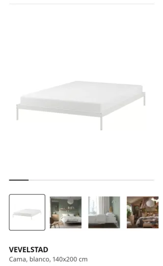 Cama completa 160x190 con mesillas