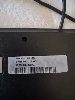 Tastiera USB nera con lettore di schede