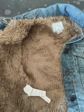 Chaqueta vaquera Zara forrada T8