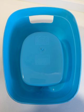 Bañera y orinal para bebé azul