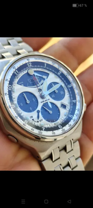 Reloj Citizen Eco-Drive Cronógrafo WR200