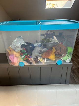 2 baules de juguetes de 45 litros  Regalo juguetes