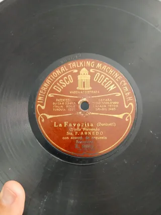 Lote 9 discos Pizarra ODEON INTERNATIONAL