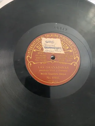 Lote 9 discos Pizarra ODEON INTERNATIONAL