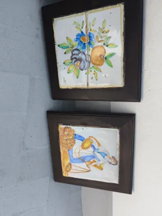 Cuadros de cerámica y madera