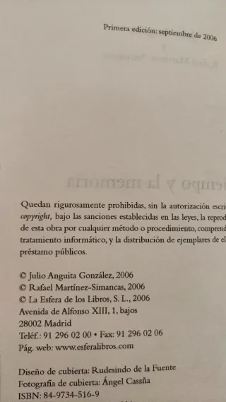 El Tiempo y La Memoria