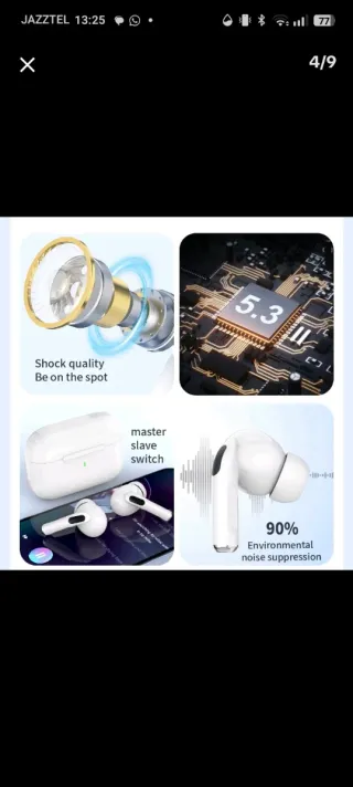 Auriculares Bluetooth Blancos