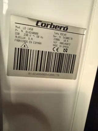 Lavadora Corberó LD 1450