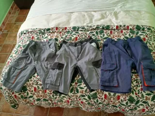3 Pantalones Cortos de Trabajo Velilla Talla 36/38