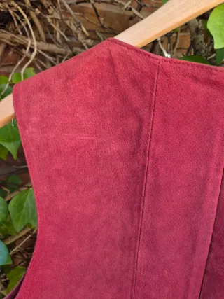 Vestido Zara Piel Burdeos