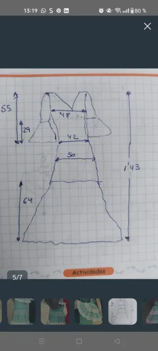 Traje de flamenca talla 38