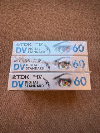Lote 3 Cintas Cassettes Mini DV TDK Nuevas