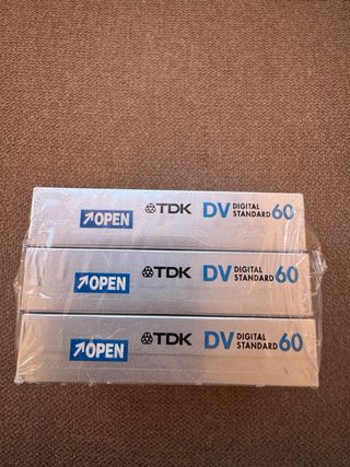Lote 3 Cintas Cassettes Mini DV TDK Nuevas