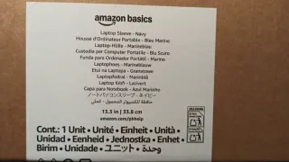 Funda Amazon Basics para portátil/tablet azul