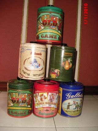 6 LATA-BOTE METALICA ANTIGUA x 36€ todas