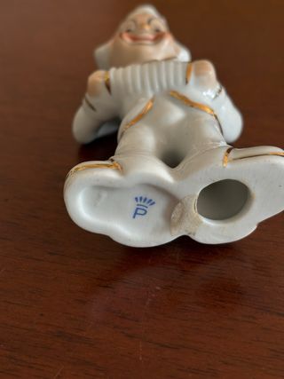 Statua clown vintage porcellana