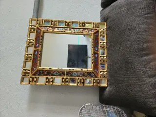 Espejo antiguo pintado a mano