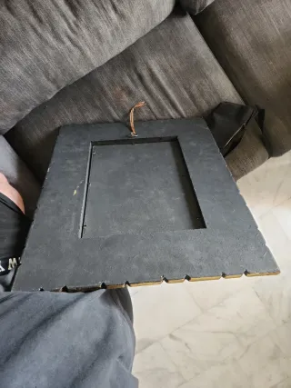 Espejo antiguo pintado a mano