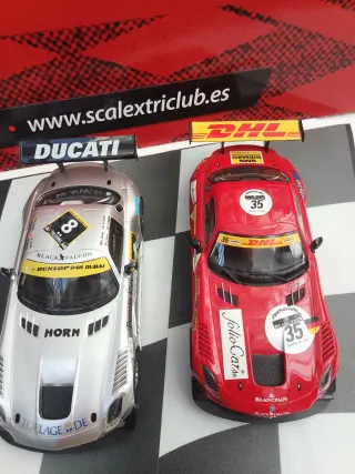 2 Mercedes Scalextric 1:32 precio por coche 30€