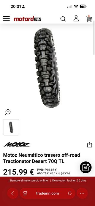 Neumáticos Moto Z Trail/Enduro/Rally