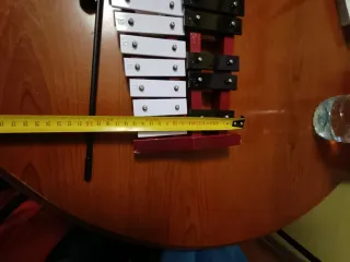 Xilófono con baquetas