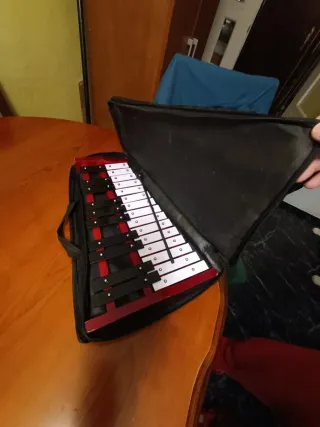 Xilófono con baquetas