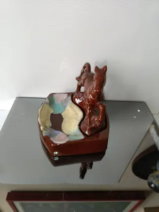 Posacenere ceramica cavallo vintage