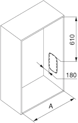 EMUCA Colgador Abatible Armario 450-600mm