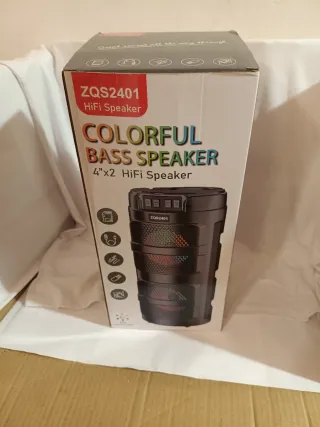 Lote 4 productos: Altavoz, Micrófono, Auriculares