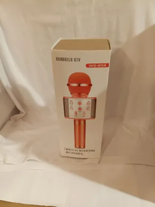 Lote 4 productos: Altavoz, Micrófono, Auriculares