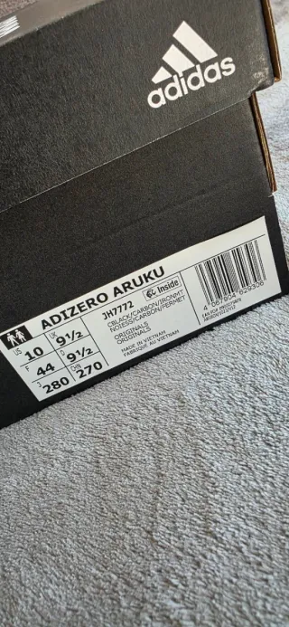 Adidas Adizero Aruku Talla 44 Negro/Morado