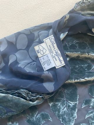 Blusa fiesta con flecos y estampado floral