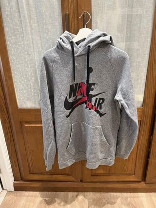 Sudadera Nike Air Jordan Gris Roja