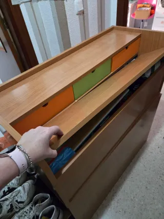 Cabecero Cama Almacenaje Zapatero Madera